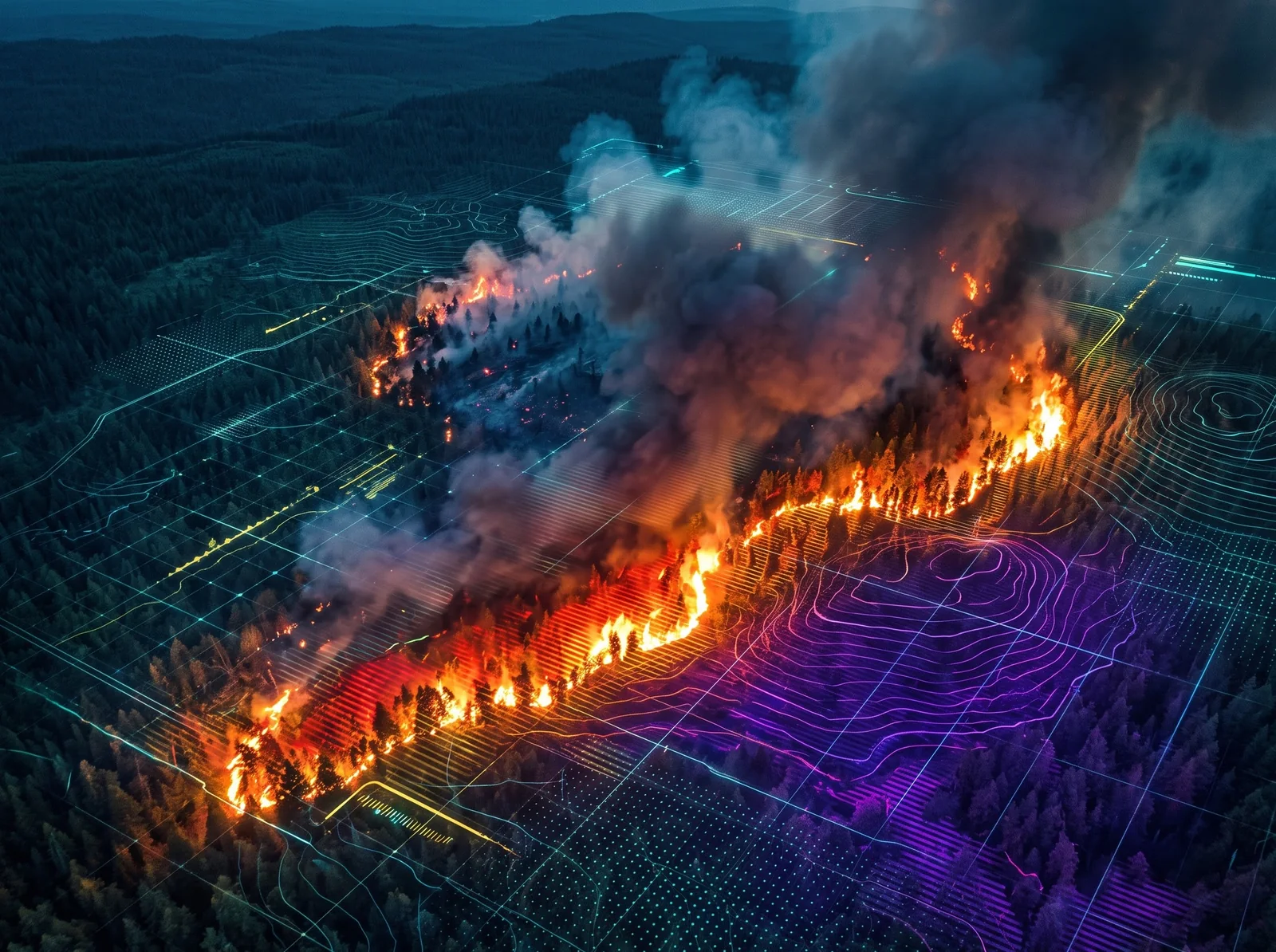 Forest fire mapping